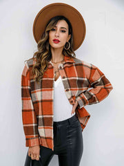 Checkmate Plaid Button Up Jacket