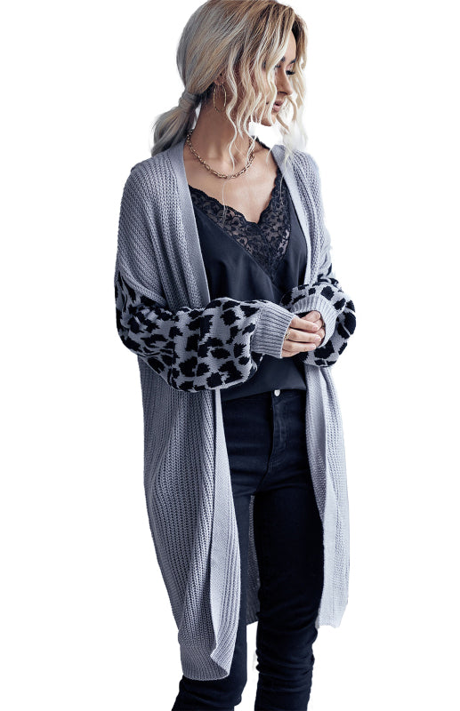 Ursula Knit Leopard Cardigan Sweater Jacket