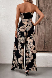 Parris Strapless Wide Leg Jumpsuit with Pockets