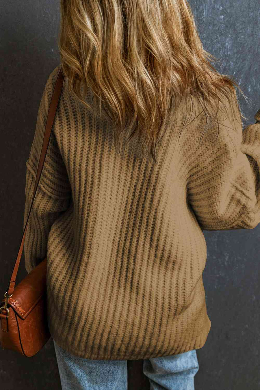 Firefly Ribbed Dropped Shoulder Sweater