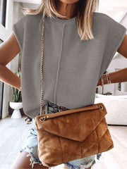 Camellia Cap Sleeve Sweater Vest