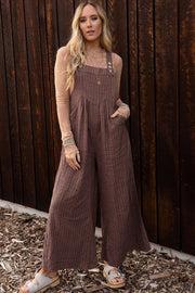 Tye Me Wide Leg Overalls