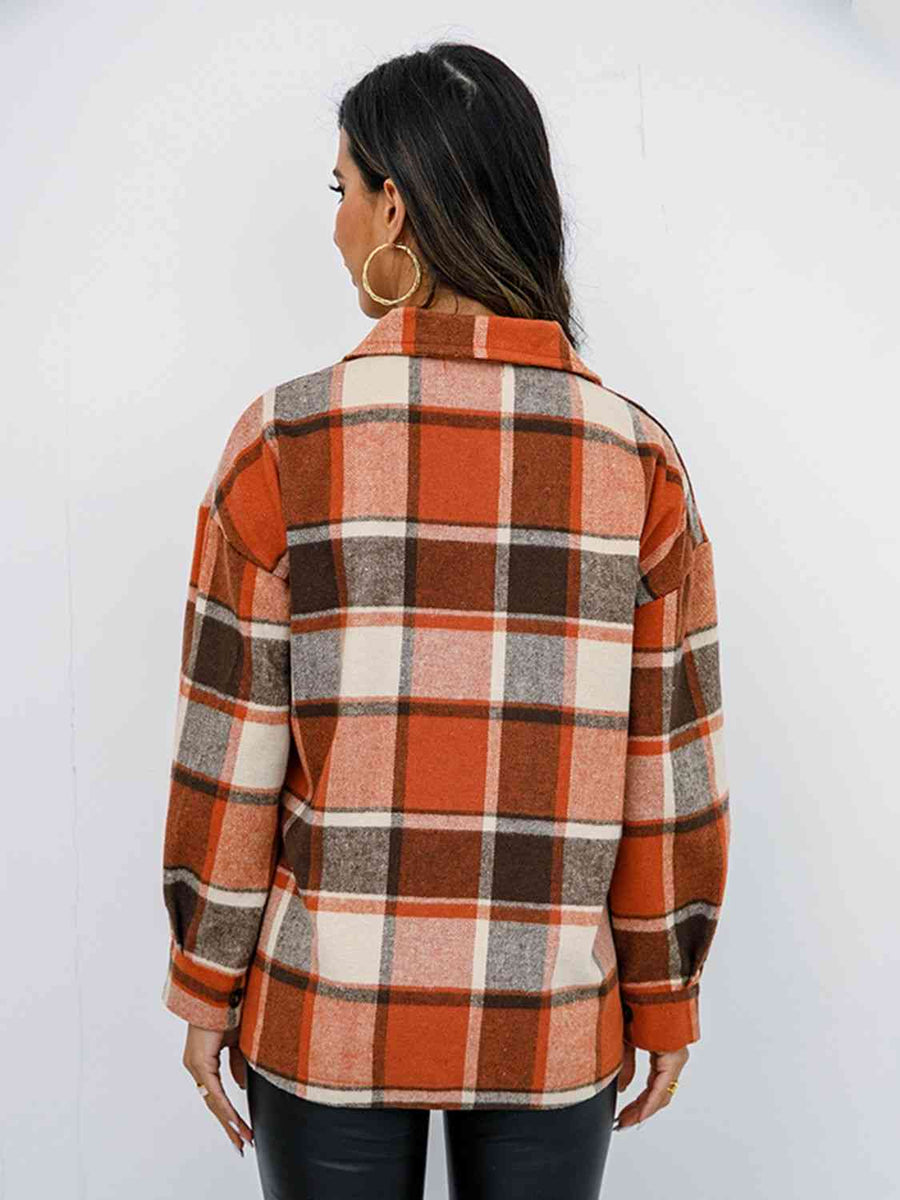 Checkmate Plaid Button Up Jacket