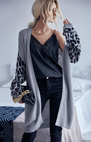 Ursula Knit Leopard Cardigan Sweater Jacket