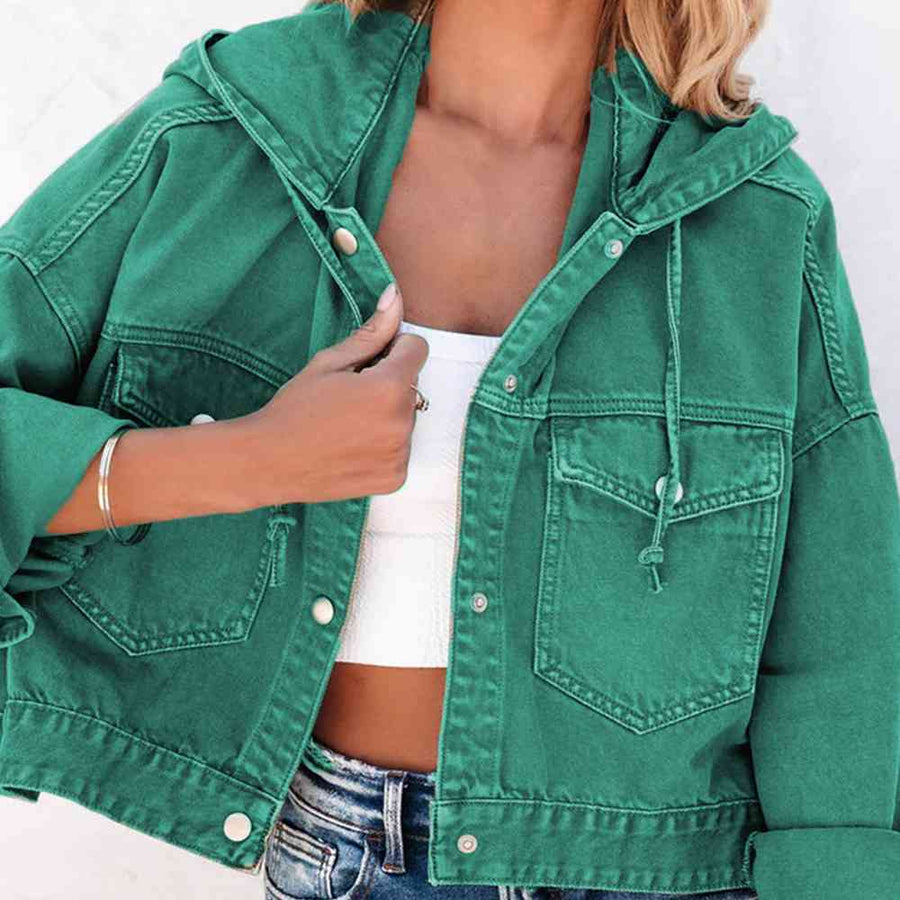 Melanie Hooded Denim Jacket