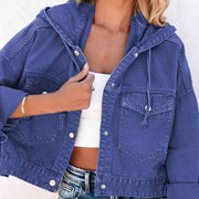 Melanie Hooded Denim Jacket