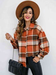 Checkmate Plaid Button Up Jacket