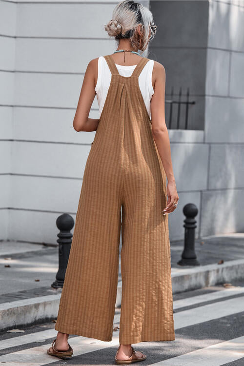 Tye Me Wide Leg Overalls