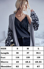 Ursula Knit Leopard Cardigan Sweater Jacket