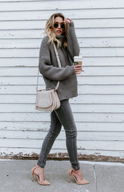 Brooklyn High Neck Pullover Sweater