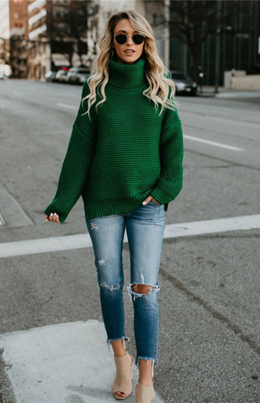 Brooklyn High Neck Pullover Sweater