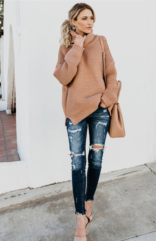 Brooklyn High Neck Pullover Sweater