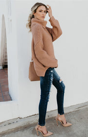 Brooklyn High Neck Pullover Sweater