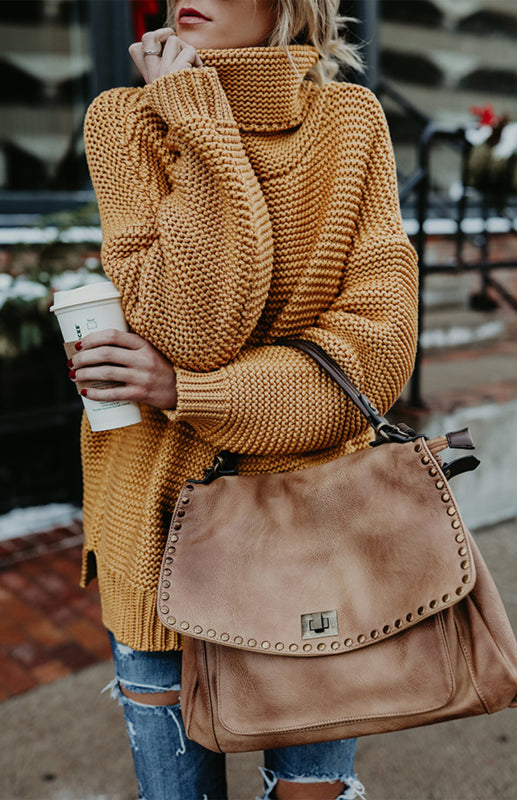 Brooklyn High Neck Pullover Sweater