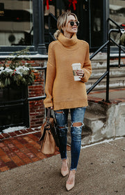 Brooklyn High Neck Pullover Sweater