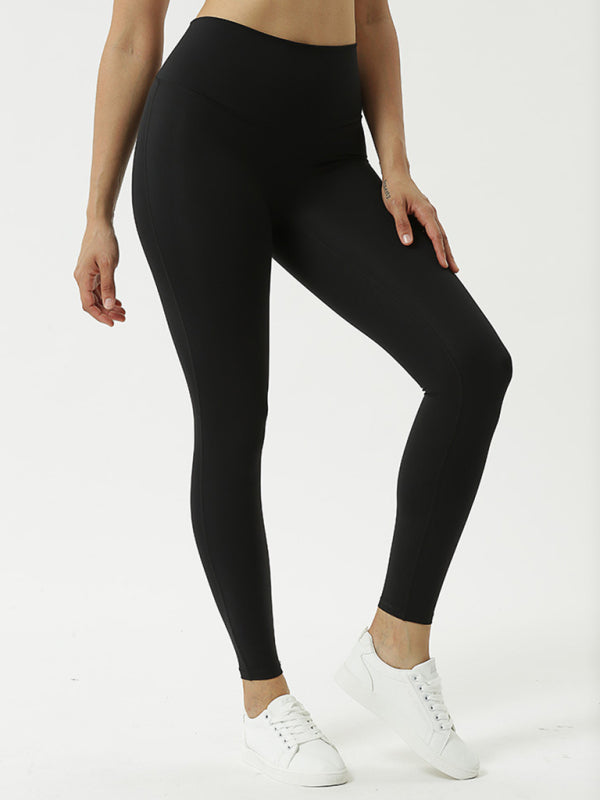 Elora High Waist Yoga Leggings - Black