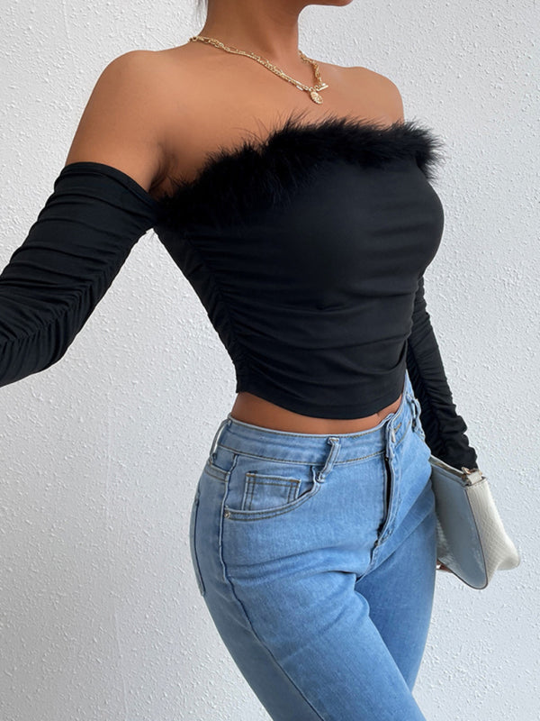 Celine Retro Hair Collar Tube Top
