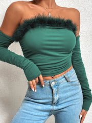 Celine Retro Hair Collar Tube Top