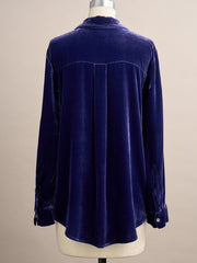 Over Board Velvet Top