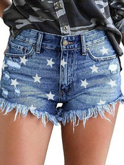 One Star Denim Shorts