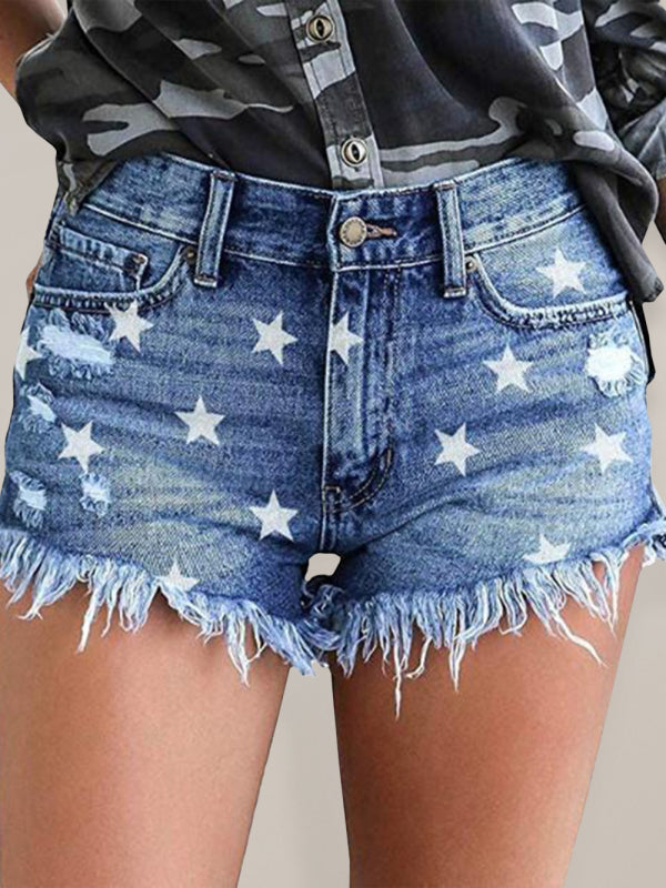 One Star Denim Shorts