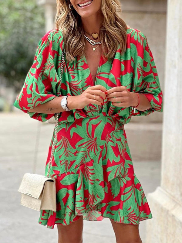 Thirty Flirty Lotus Leaf Dress