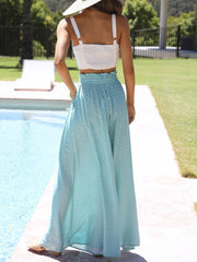 Cassie Wide-leg Printed Pants