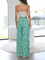 Cassie Wide-leg Printed Pants