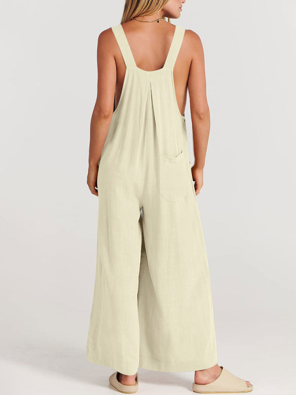 Oma Cotton/Linen One-piece Overalls
