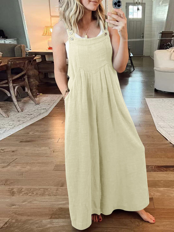 Oma Cotton/Linen One-piece Overalls