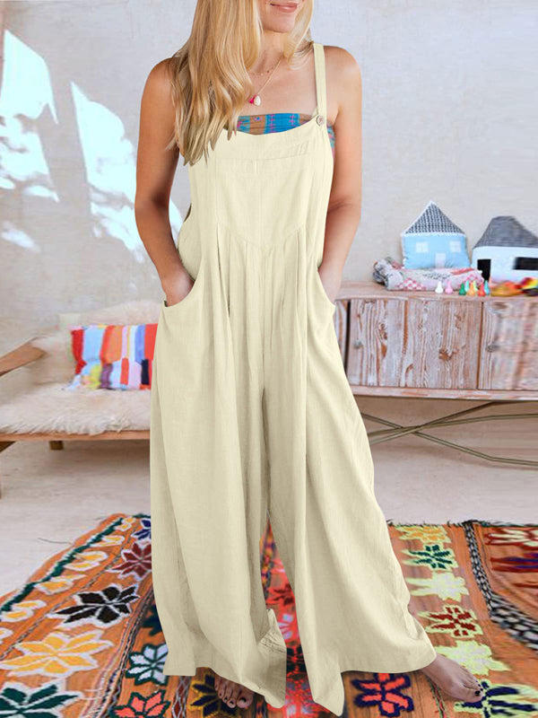 Oma Cotton/Linen One-piece Overalls