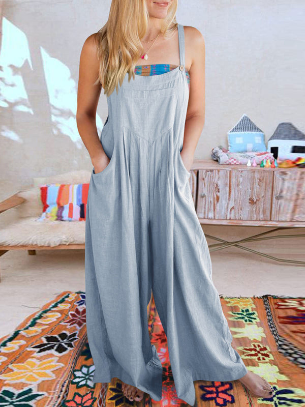 Oma Cotton/Linen One-piece Overalls