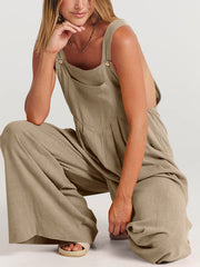 Oma Cotton/Linen One-piece Overalls