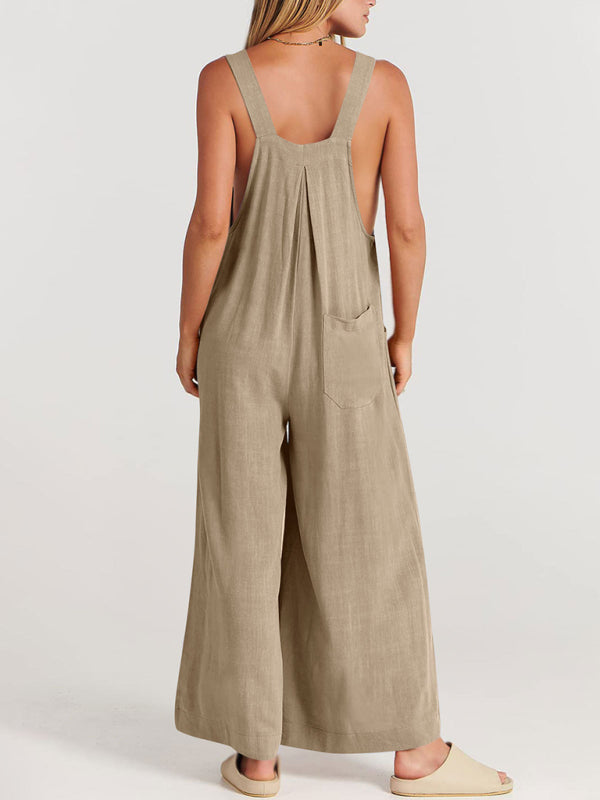 Oma Cotton/Linen One-piece Overalls