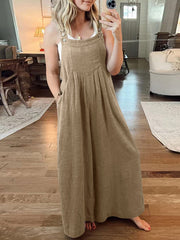 Oma Cotton/Linen One-piece Overalls