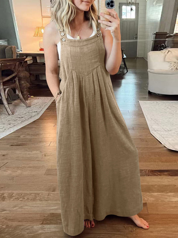 Oma Cotton/Linen One-piece Overalls