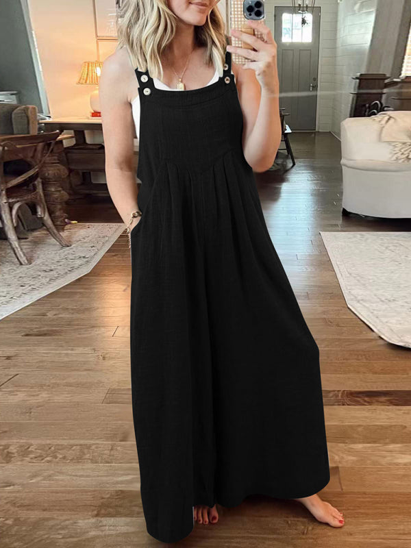 Oma Cotton/Linen One-piece Overalls