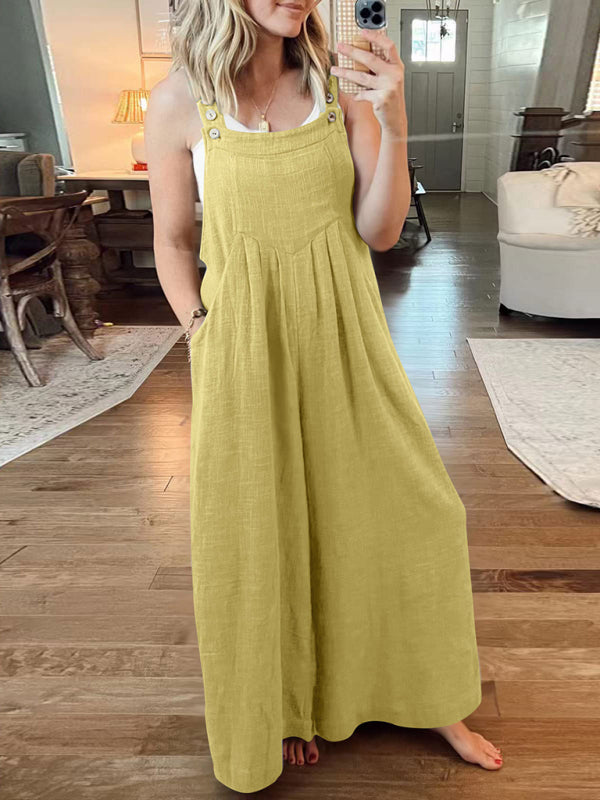 Oma Cotton/Linen One-piece Overalls