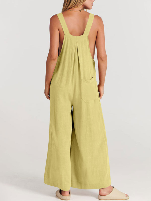 Oma Cotton/Linen One-piece Overalls