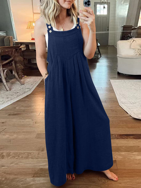 Oma Cotton/Linen One-piece Overalls