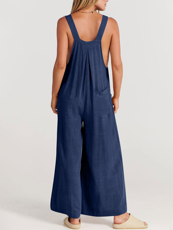 Oma Cotton/Linen One-piece Overalls