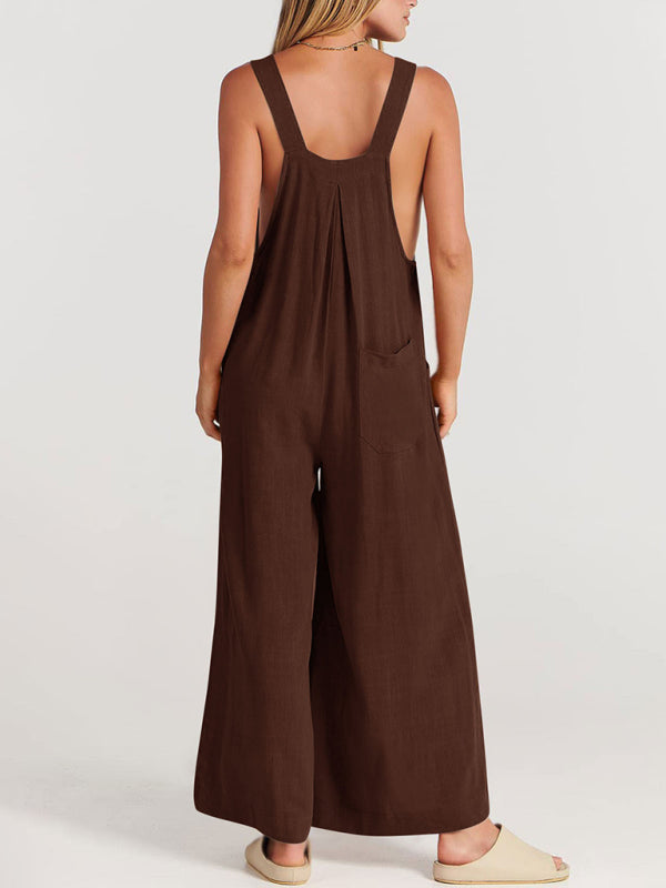 Oma Cotton/Linen One-piece Overalls