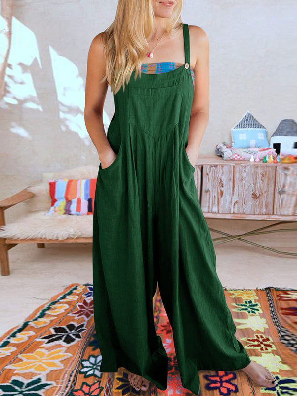 Oma Cotton/Linen One-piece Overalls