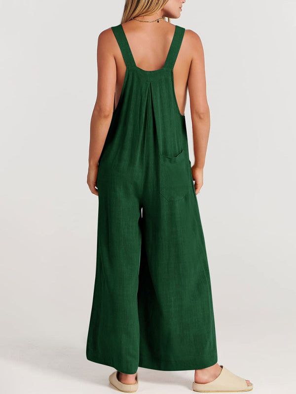 Oma Cotton/Linen One-piece Overalls