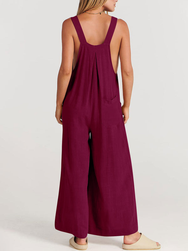 Oma Cotton/Linen One-piece Overalls