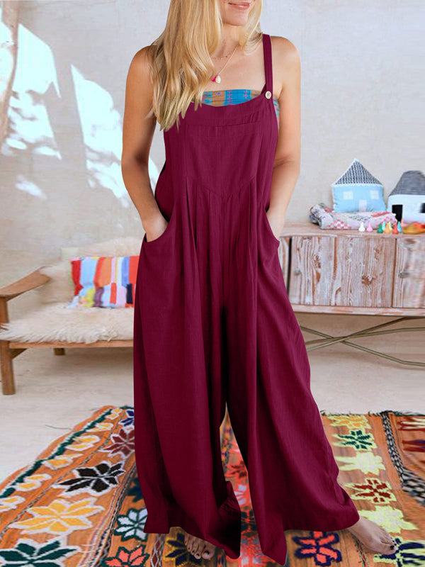 Oma Cotton/Linen One-piece Overalls