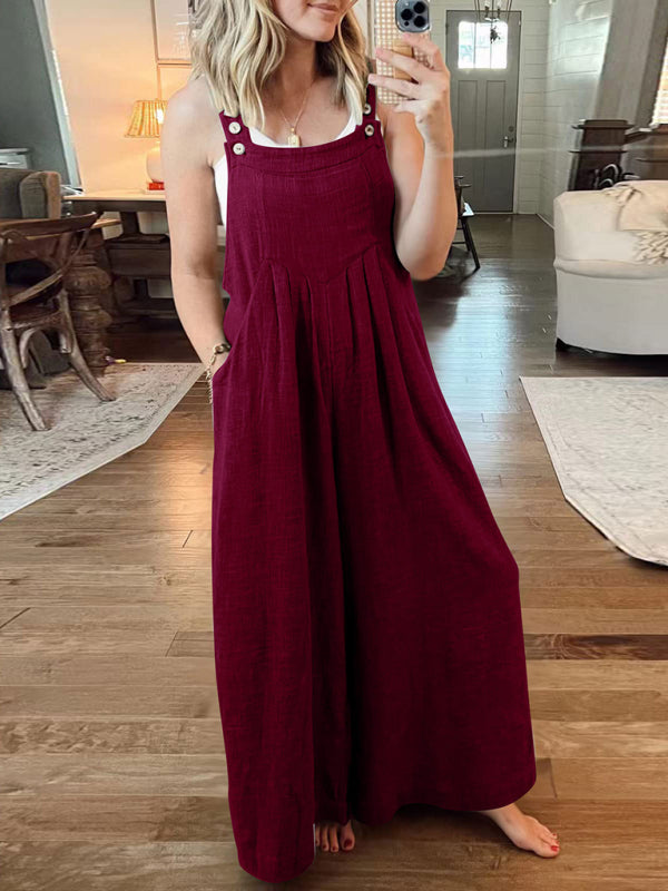 Oma Cotton/Linen One-piece Overalls