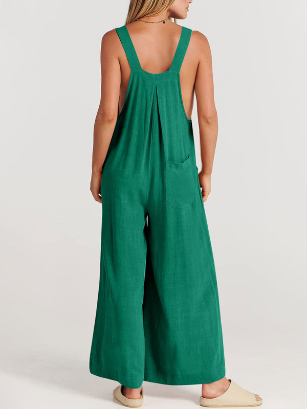 Oma Cotton/Linen One-piece Overalls