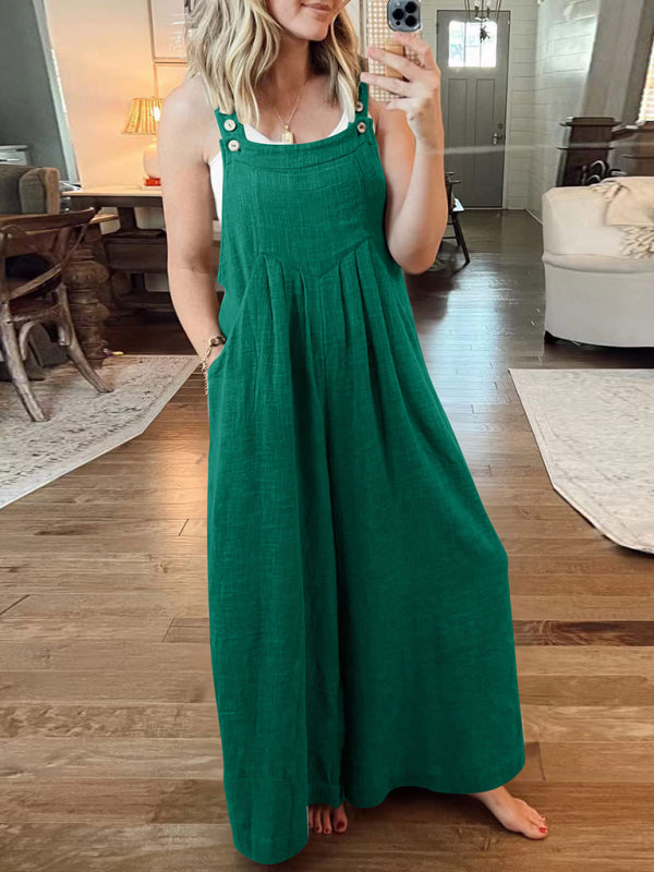 Oma Cotton/Linen One-piece Overalls