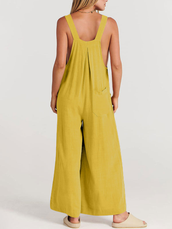 Oma Cotton/Linen One-piece Overalls